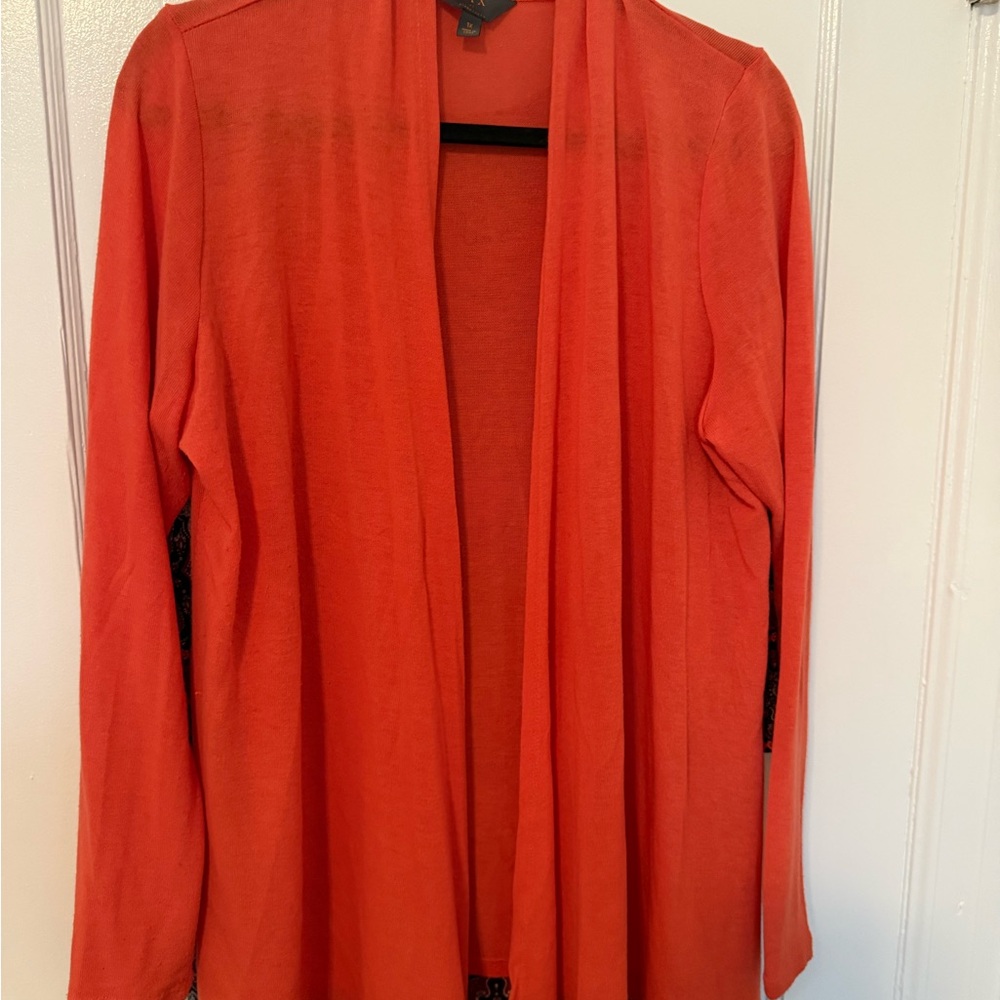 New Mix Vibrant Orange Cardigan